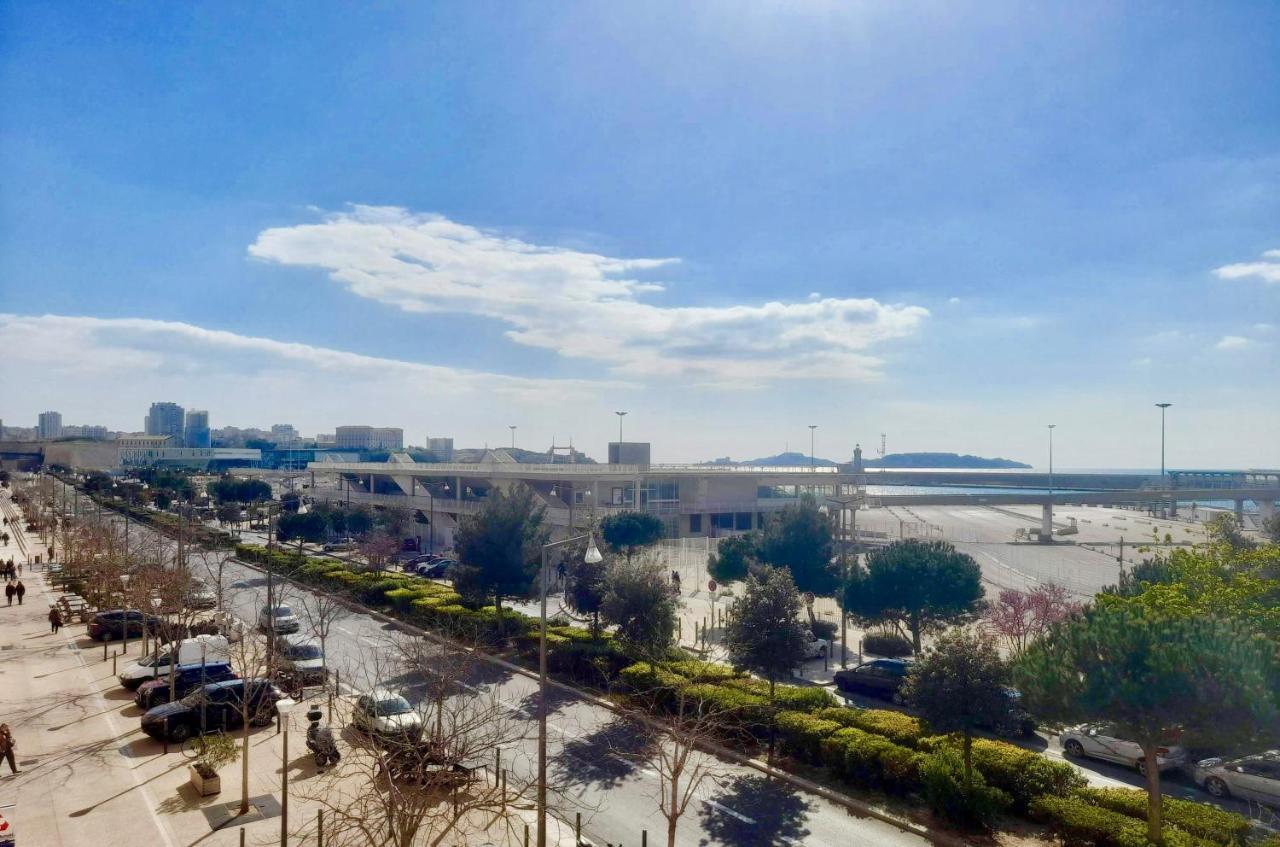 Spacieux Et Lumineux Appartement Vue Mer Joliette 马赛 外观 照片